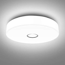Onforu 18W LED Ceiling Lights 1600LM Flush Mount Ceiling Light Fixture IP65 Waterproof Round Surface Bathroom Ceiling Lamp 5000K Daylight White 150W Equivalent For