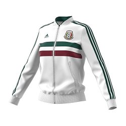 Adidas World Cup Soccer Mexico Women's 3 Stripes Track Top Medium White