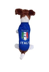 Dog Soccer Jersey Italy Medium