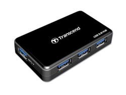 Transcend TS-HUB3K 4-Port USB 3.0 Hub in Black