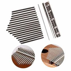 DIFCUYG5OZW Kalimba Parts African Mbira Thumb Piano Replacement Keys Fine Workmanship Durable Musical Instruments Accessories - Silver