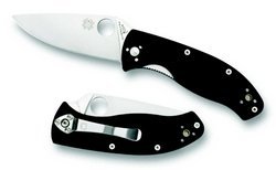 Spyderco - Tenacious Plain Blade Folding Knife - Black