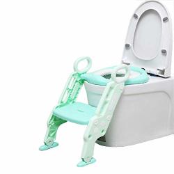 Bathroom Supplies Baby Toddler Toilet Seat Baby Ladder Seat Adjustable Height Safe And Comfort Toilet Ladder Boy Girl Folding Seat Toilet Training Suitable For