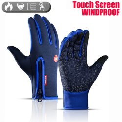 1PAIR Warm And Waterproof Non-slip Touchscreen Gloves For Winter Sports