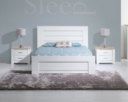 Florence Double Sleigh Bed With Pedestals