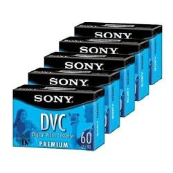Sony DVM60PRL Premium Minidv 60MIN Data Tape Cartridge 5 Pac