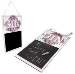 Gin Tribe Collective Homeware - Hanging Gin Chalkboard - Gin O' Clock - Gift Tribe