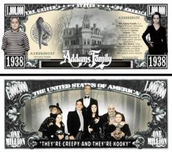 The Addams Family Million Dollar Bill