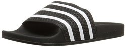 Adidas Originals Men's Adilette Slide Sandal Black white black 5 M Us