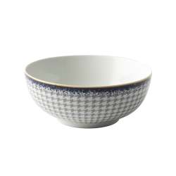 - Blue Check Cereal Bowl