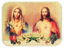 80 Piece Puzzle - Immaculate Heart Of Mary & Sacred Heart Of Jesus