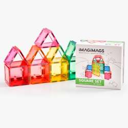 38 Piece Square Magnetic Building Tiles Set
