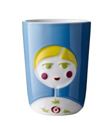 Folklore Double Wall Porcelain Cup - Sofia Russia