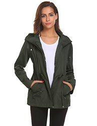 Rain Zhenwei Jacket For Women Waterproof With Hood Lightweight Packable Plus Size Travel