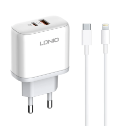 LDNIO Portable & Convenient Fast Charging Pd Qc Dual USB Port Charger 45W
