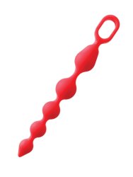 Ballchain Anal Beads Medium - Crimson