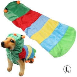 Dog Clothes Velvet Caterpillar Design Pet Clothing Size: L