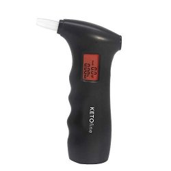 Keto Fine Breathalyzer Alcohol Tester With 5 Mouthpieces Portable Digital Display Alcohol Tester For Safety Driving
