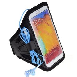 Sumaclife Black Mesh Workouts Sports Exercise Armband Pouch Case For Samsung Galaxy Note 4 Note 3 Samsung S5