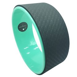 Myyogawheels Yoga Wheel For Stretching - Improve Handstands Balance Flexibility And Back Pain Green + Black