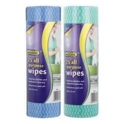 Addis Perforated Wipes On A Roll 25's