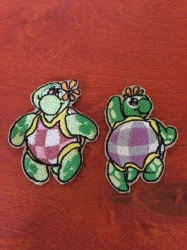 Turtle Set Of 2 Patch Batches