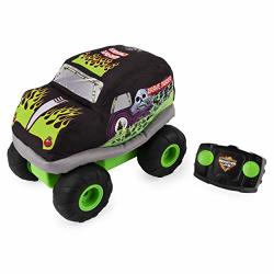 Monster Jam Official Grave Digger Plush Remote Control Monster Truck With Soft Body And 2-WAY Steering