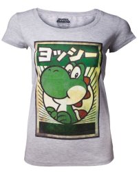 Nintendo: Japanese Yoshi Women's T-Shirt - Grey