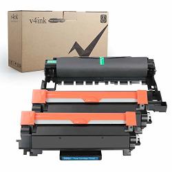 V4INK Compatible Toner Cartridge And Drum Unit For BrOther TN760 TN-760 TN730 And DR730 2 TONER&1 Drum