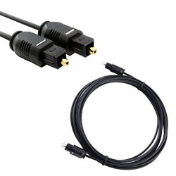 Nicetq 6FT Digital Optical Audio Toslink Cable For Zvox SB400 SB500 SB700 Aluminum Sound Bar