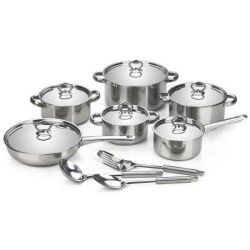 Optic Stainless Steel Cookware SET-15 Piece