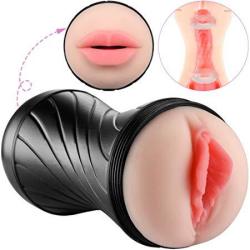 Pocket Pussy Utimi Male Masturbators Cup 3D Realistic Vagina And Mouth Masturbation Toys Men Double Sided Stroker For Intense Stimulation