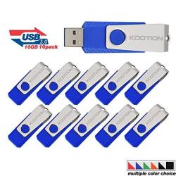Kootion 16GB USB 3.0 Flash Drives 10 Piece