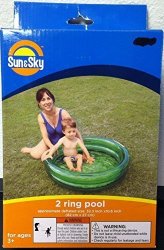 Two Ring Baby Toddler Pool 32 In Wide 10.6 In Deep By Sunsky