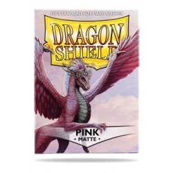 Dragon Shield Sleeves - Standard Size - Matte 100 Pink 100 Sleeves