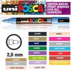 Uni Posca Paint Marker- 1.8-2.5mm Pc5m - Beige