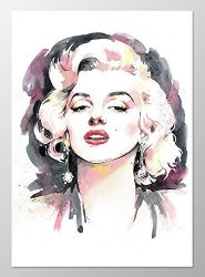 11X14 Marilyn Monroe Poster A095. Marilyn Monroe Art Print. Marilyn Monroe Wall Art. Marilyn Monroe Picture.poster Of Marilyn Monroe.pink Wall Art.pink Decor.watercolor Painting