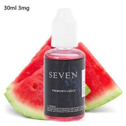 Seven Watermelon Flavor E-liquid E Cigarette E-juice - 30ML 3MG Transparent