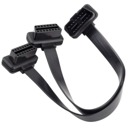 Att Premium OBD2 16 Pin Extension Splitter Cable - Black