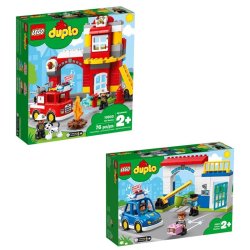 Lego Duplo Fire Station Ultimate Bundle - 2+ Years - 10901 & 10903