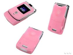 Cellet Motorola Razr V3 & V3C Pink Silicone Case