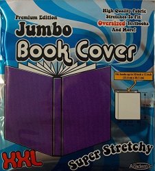 It's Academic Premium Edition Super Stretch Book Cover: Purple - Fits 10" X 15" Textbooks Guaranteed
