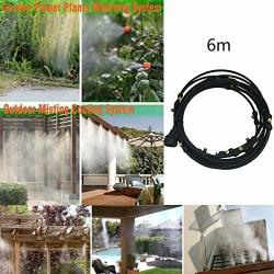 Ttbuy Outdoor Misting Cooling System Garden Irrigation Water Mister Nozzles Set Misting Line Brass Mist Nozzles Brass Adapter For Patio Garden Greenhouse Trampoline For