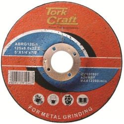 - Grinding Disc - For Steel - 125MM X 6.0MM X 22.22MM - 7 Pack