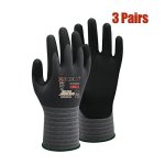 3 Pair Large XSHIELD 17-PMG Ultimate Micro Foam Nitrile Grip Safety Work Gloves 