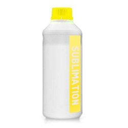 Heatware Fluorescent Yellow Neon Dye Sublimation Ink 1KG Bottle Span Style= Color: FFFF00 span