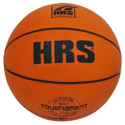 Hrs Tournament 8 Ply Training Basketball 7 Size Rubber Moulded Ball Orange Color HRS-BB5A