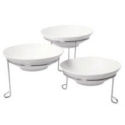 Triple Plate Stand Round