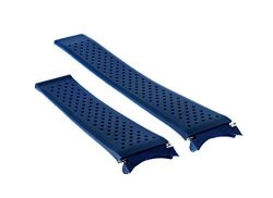 22MM Rubber Watch Band Strap For Tag Heuer Grand Carrera 17RS Blue 18R