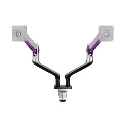LinkQnet 17-32" Dual Monitor Aluminium Spring-assisted Arms With USB Ports